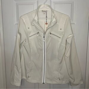 Inspired Style NWT White Golf Jacket Water Repellant Technology Small